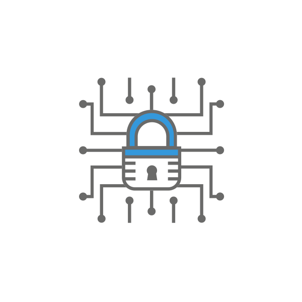Icon of a cybersecurity lock