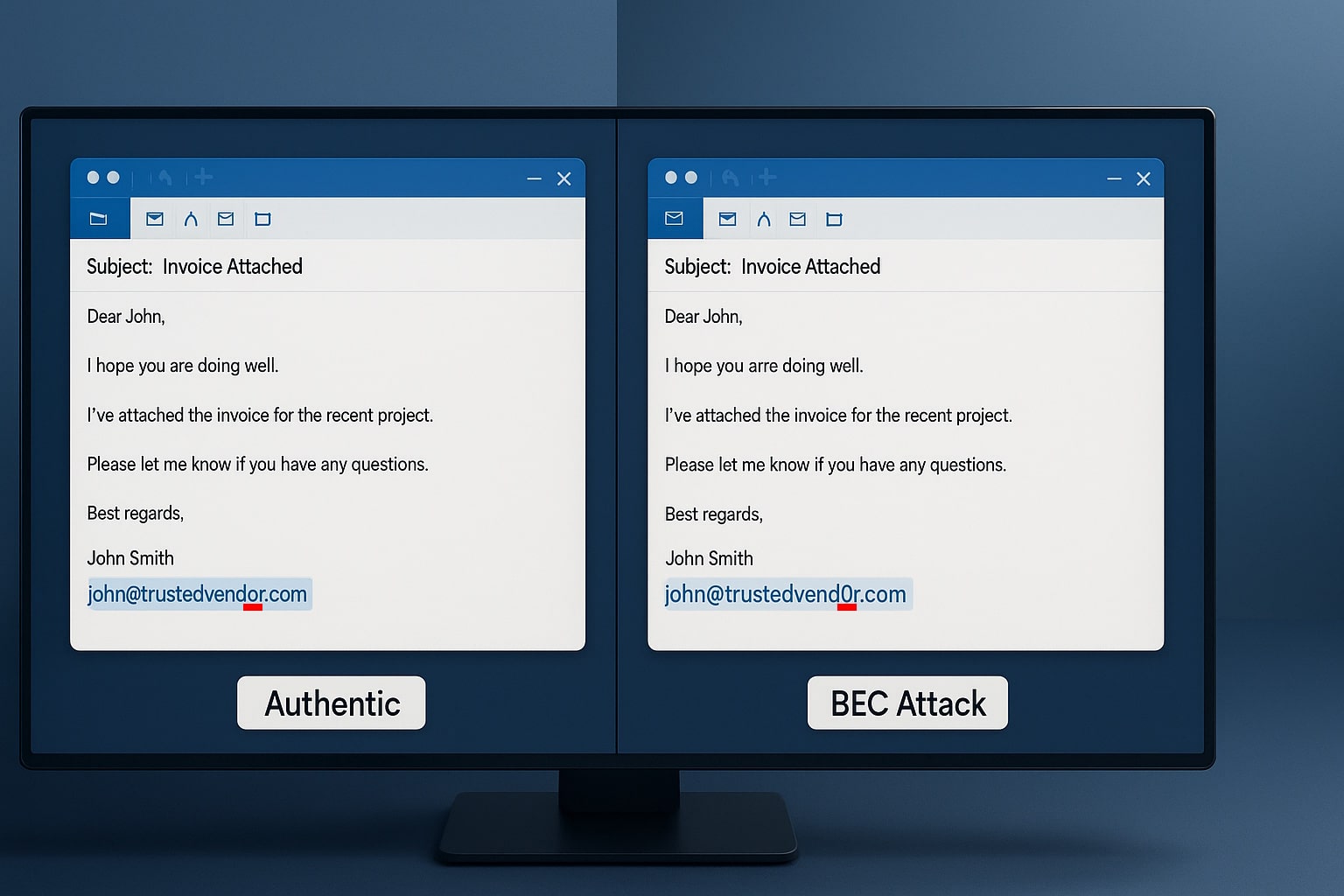 Rendering of BEC Scam